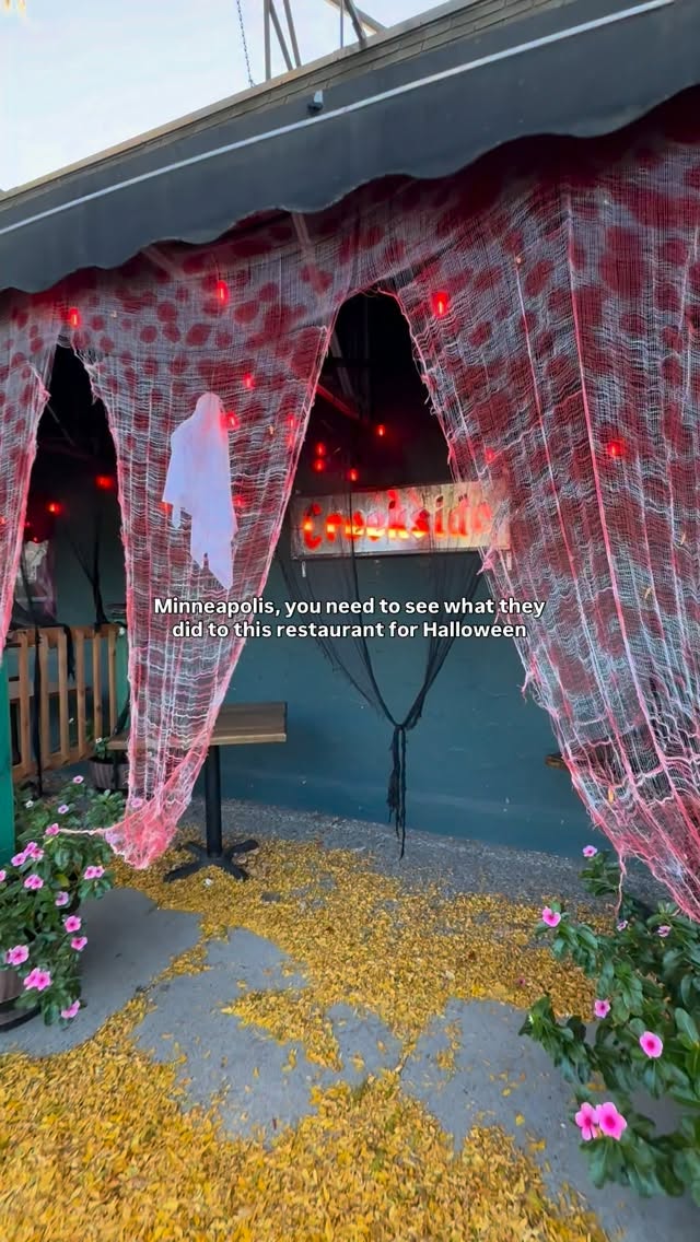 Minneapolis understood the Halloween assignment 👻

Creekside Supper Club has transformed into CREEPside Supper Club, and the Halloween decor is SO good. If you’re looking for a spooky-season spot to add to your fall plans, this one deserves a look!

📍 @creeksidesupperclub now through October 31st 

Tag your Halloween buddy! 

#halloweenpopup #minneapolisfoodie #visitmn #exploremn