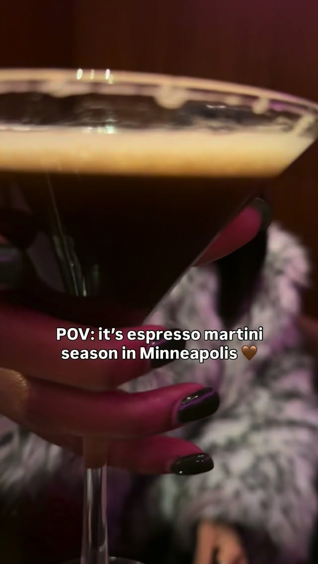 It’s go time ladies 🍸🍸🍸

Some of our favorite espresso martinis have been right here in Minneapolis. 

Definitely not an exhaustive list, but in order of how they were shown in the reel: 
1. Relish @relishmpls 
2. Miaou Miaou @miaoumiaoumpls 
3. Josefina @josefinarestaurant 
4. Cobble Social House @cobblempls 
5. EaTo @helloeato 
6. Martina @martinarestaurant 
7. Nolos @noloskitchen 
8. Nicolette island 
9. Hope Breakfast Bar @hopebreakfastbar 

Where we going first?! 

#espressomartini #visitminnesota #meetminneapolis