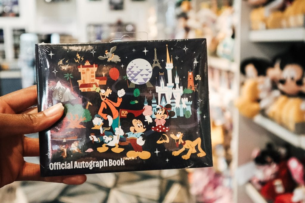 Disney World Character Autograph Book in a Souvenir Shop 
