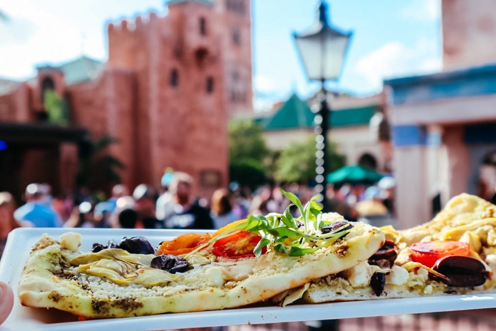Two Moroccan Flat Bread Pizza's from Disney Worlds Epcot 'Around the World'.