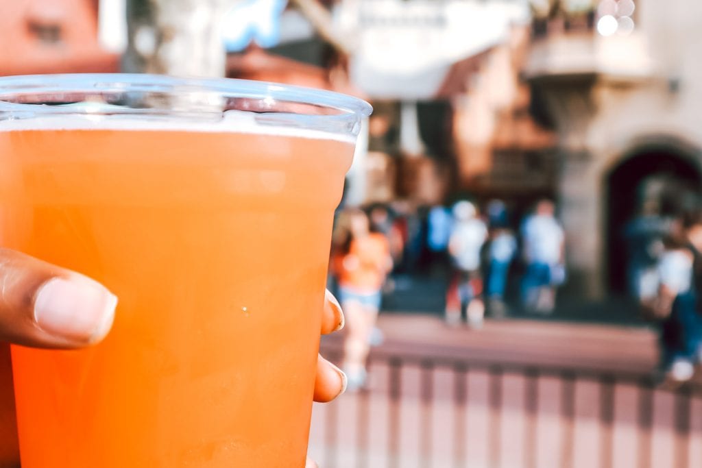 Grapefruit German Beer in Disney World's Epcot