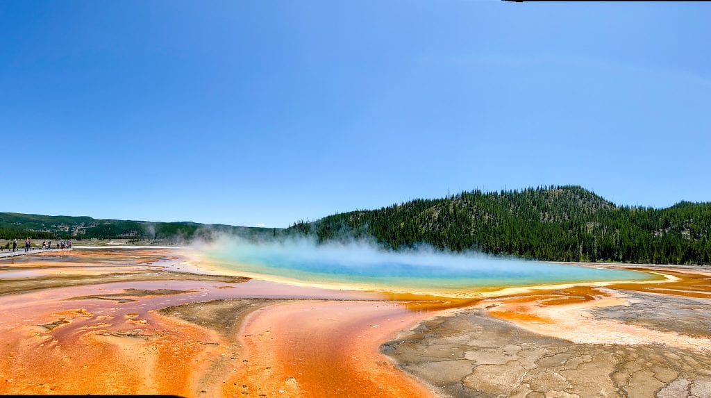 Prismatic Springs in Yellowstone