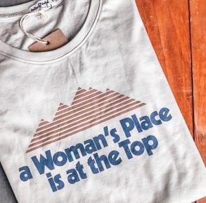Woman at the top shirt