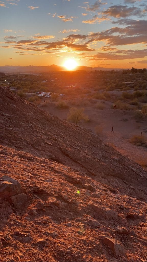 Sunset view in Arizona 