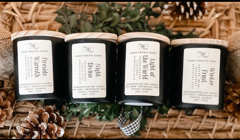 Seasonal candles from 828candles