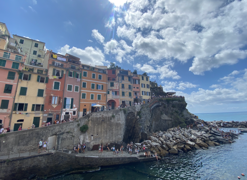 Colorful builds in Riomaggiore of Cinque Terre