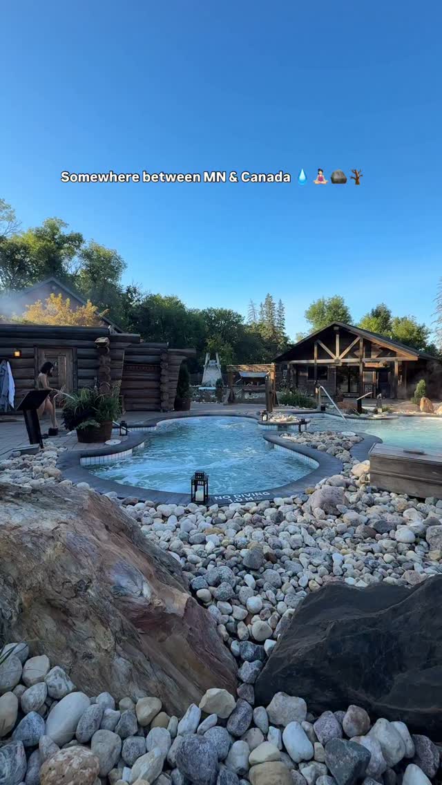 Somewhere between MN & Canada 💧🧘🏻‍♀️🪨🪾