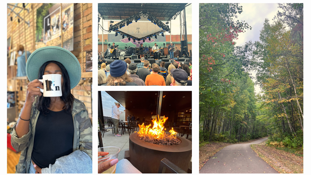 A collage of different things to do in Grand Rapids MN