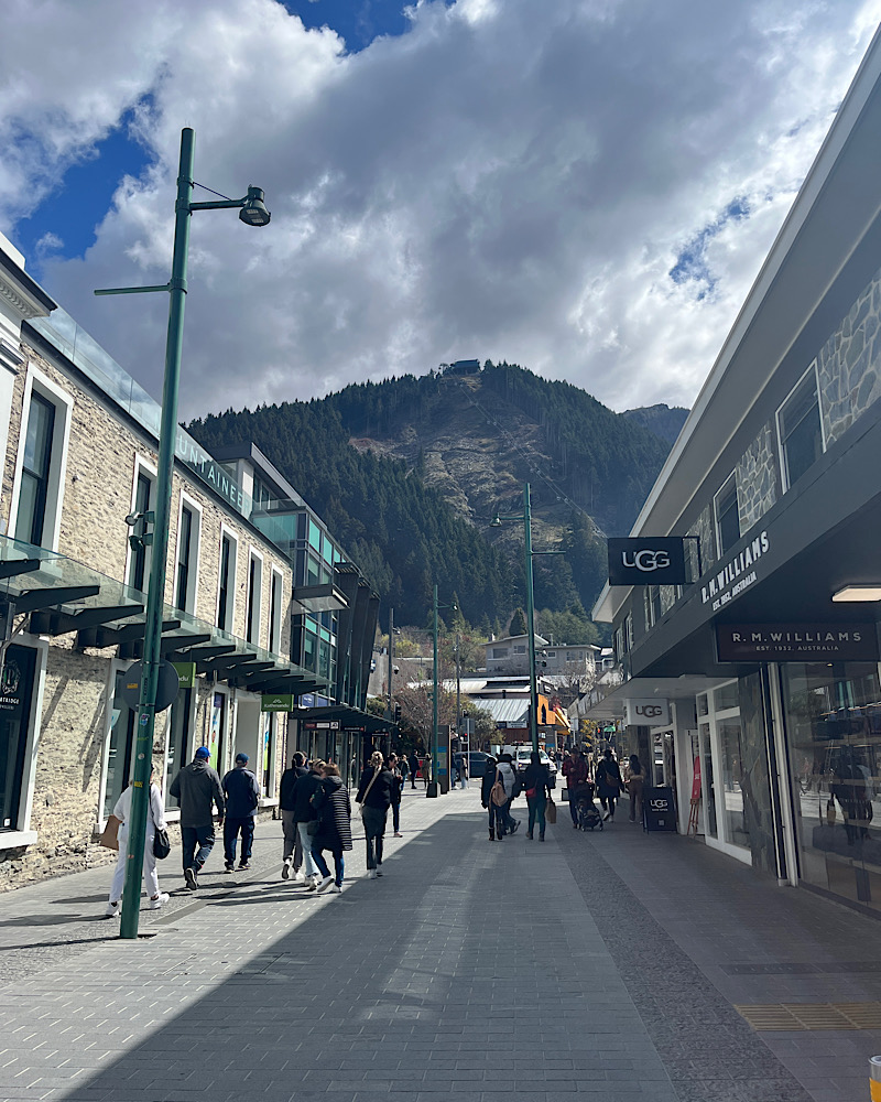 downtown Queenstown shopping
