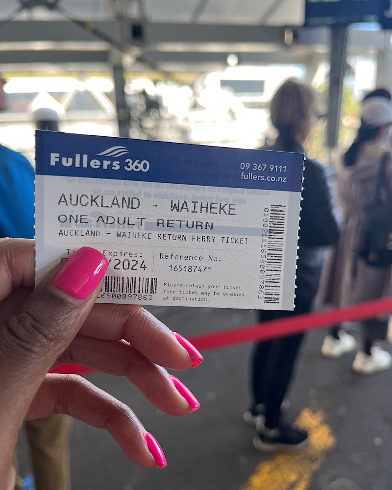 a ferry ticket from Auckland to Waiheke island 
