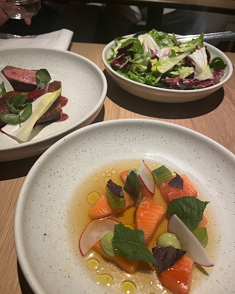 close up view of upscale food at Mr Morris in Auckland, New Zealand