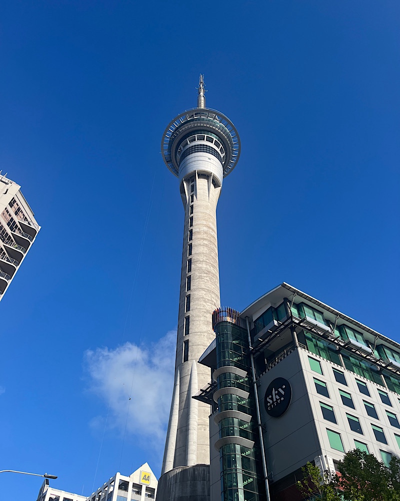 Skytower building in Auckland