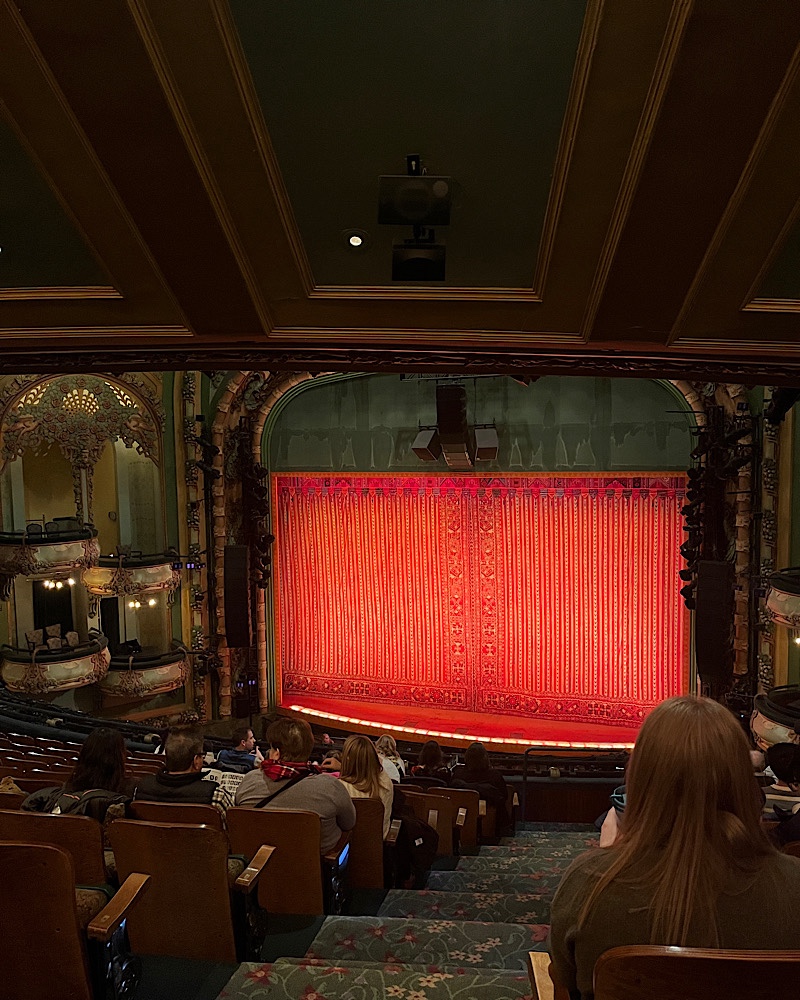 New Amsterdam theatre stage and seats